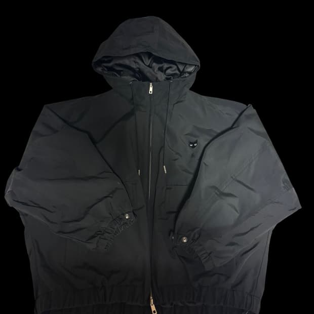 지제로 팬서 돌먼 후드 점퍼 블랙