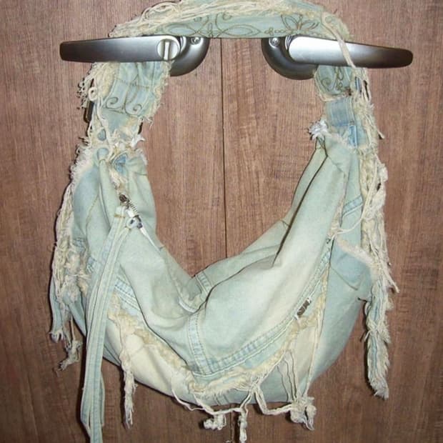 스컬프터 디스트로이드 데님 더플백 라이트그레이