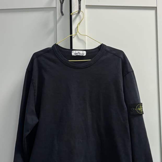 스톤아일랜드 블랙 롱슬리브 XL