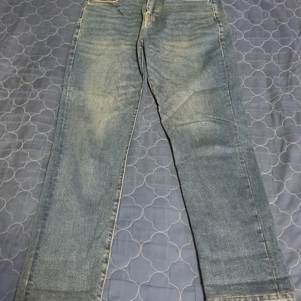 플랙 빈티지워싱 ISKO원단 NEU KURZ 슬림핏 데님팬츠 (M)