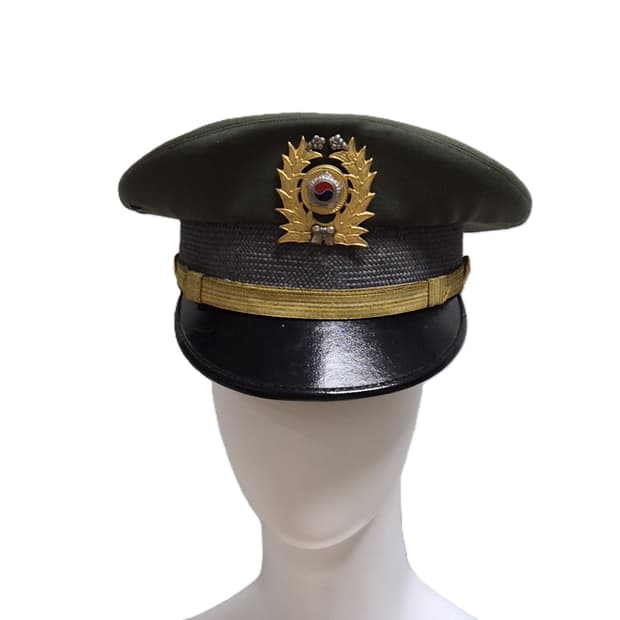 육군 구형 70s 위관 근무복 정복 정모 전투모 전투복 (56CM)
