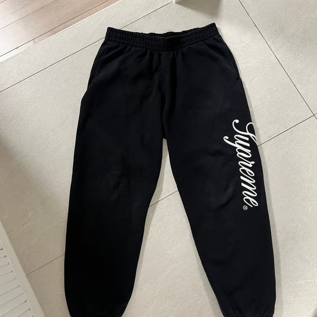 슈프림 스크립트 스웻 팬츠 m