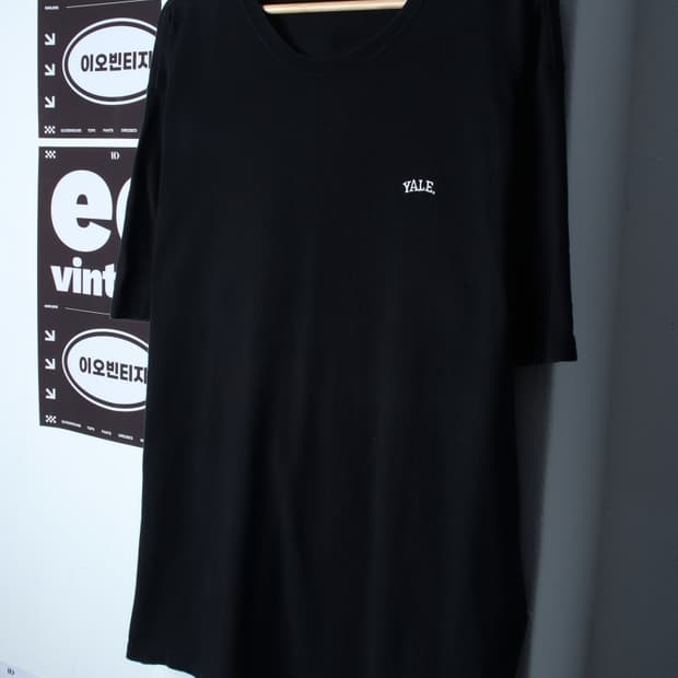 (XL-2XL) 예일 반팔 티셔츠 빅사이즈 스몰로고 올드스쿨-H35580