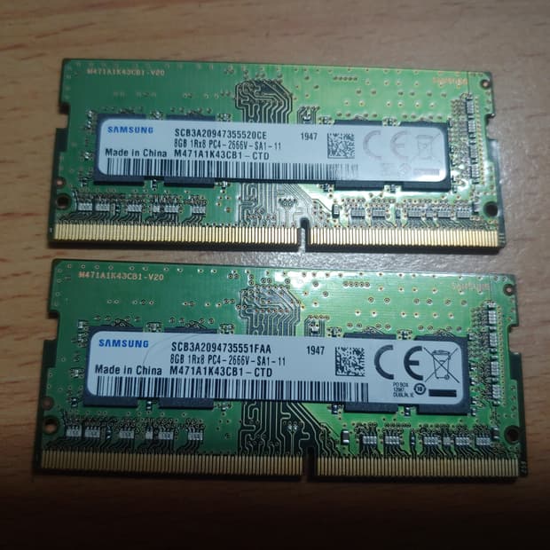 노트북램 ddr4 8기가 2개