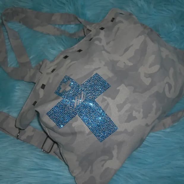 MJZ 몽진존 love 님 camo trash bag (그레이)