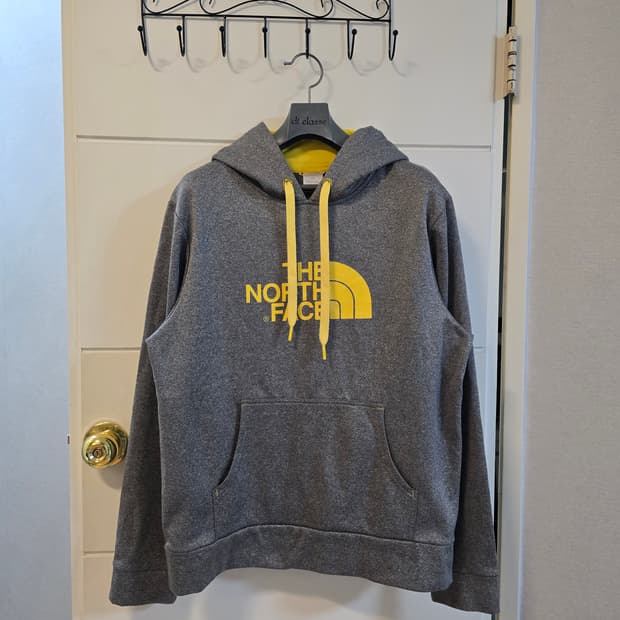 노스페이스 회색 후드티 M (남/여)