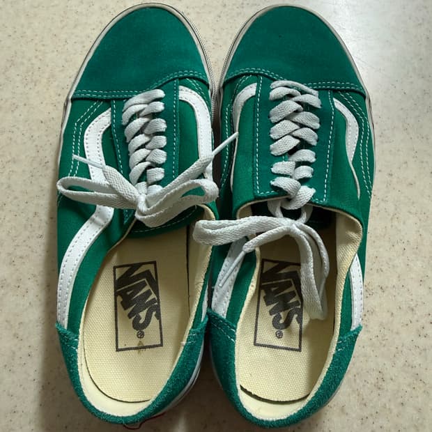 반스 올드스쿨뮬 그린 245