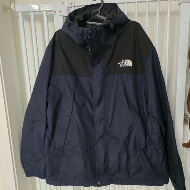노스페이스 네이비 블랙 바람막이 xl