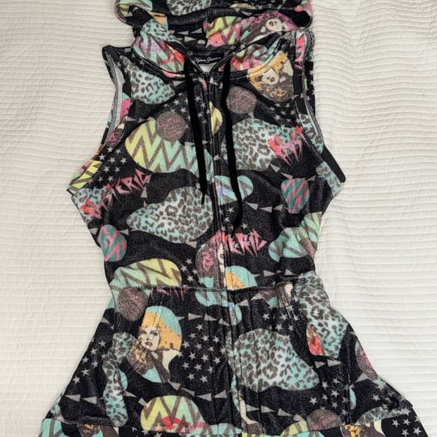 히스테릭 글래머 나시 슬리브리스 후드집업 