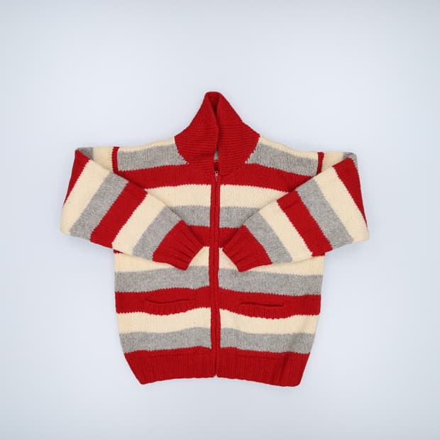 L 스캔들 스트라이프 니트집업 0219H1