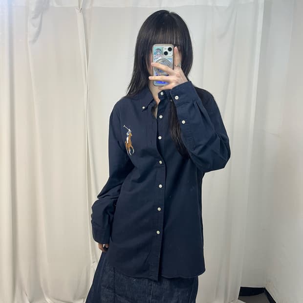 Polo Ralph Lauren navy big pony shirt