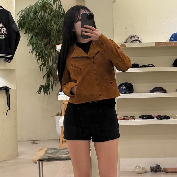 빈티지 우먼 스웨이드 자켓 U264