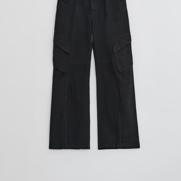 ee 누마레 GARMENTS DYED CARGO BOOTCUT PANTS