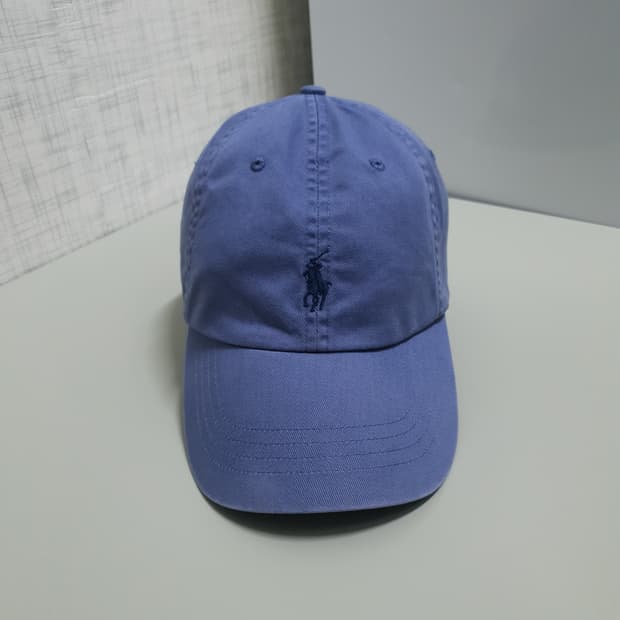 OS) 폴로 랄프로렌 신형 포니 미니멀 볼캡 워시드 블루