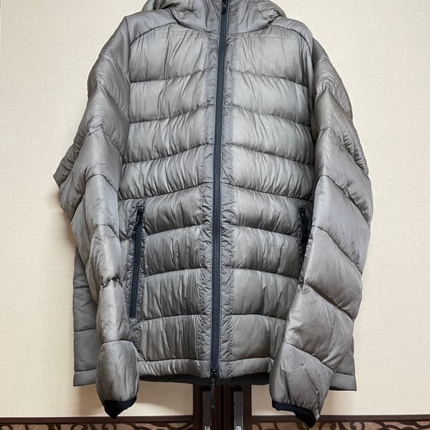 [1] 모이프 헬리움 후디드 다운 자켓 시어 올리브