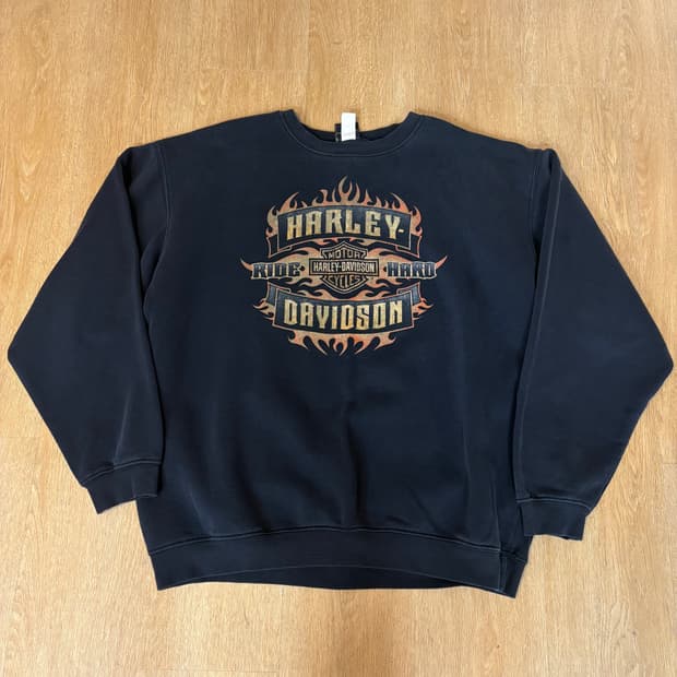 00s 할리데이비스 스웻셔츠 XL made in usa