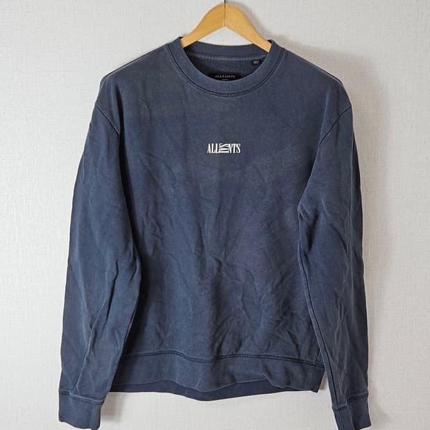 올세인츠 라운드넥 오버핏 맨투맨 테리 S (100-105)