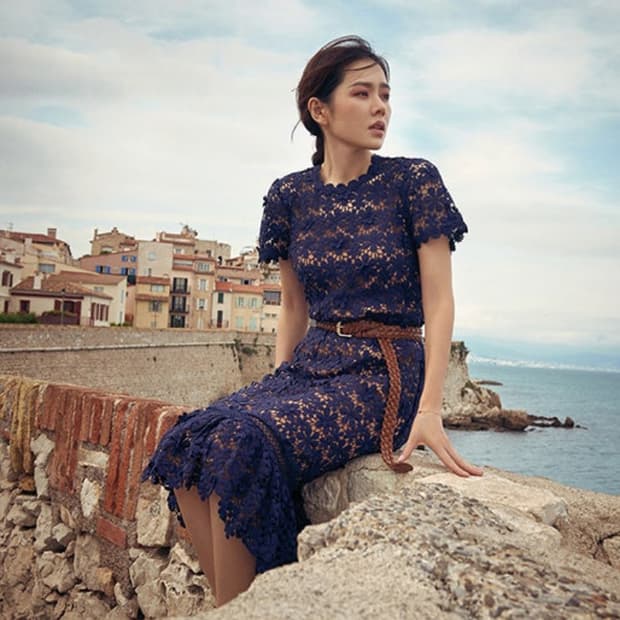 손예진 마이클 코어스 레이스 원피스