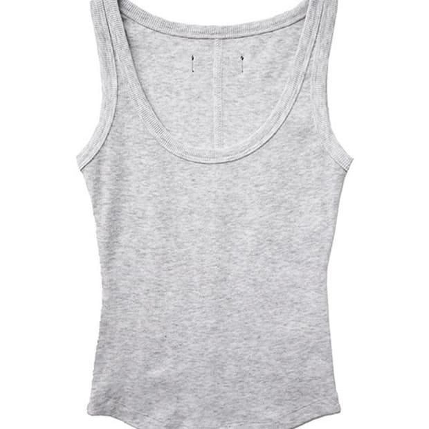 클라따 화이트멜란지 에센셜 슬리브리스