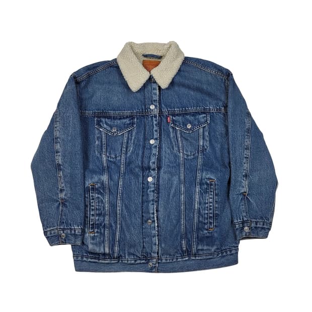 리바이스 양털 쉐르파 3세대 트러커 청자켓 M 100