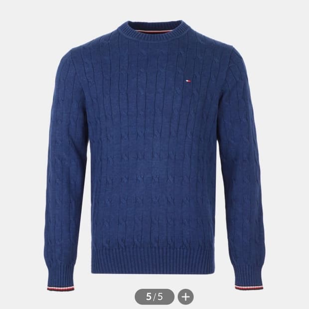 타미힐피거 78J1537 라운드넥 니트