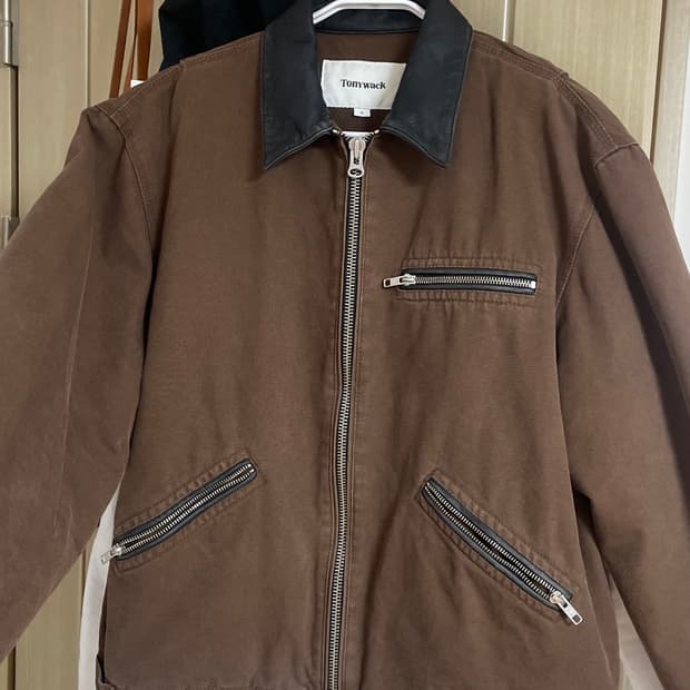 토니웩 레더 카라 워크 자켓 XL