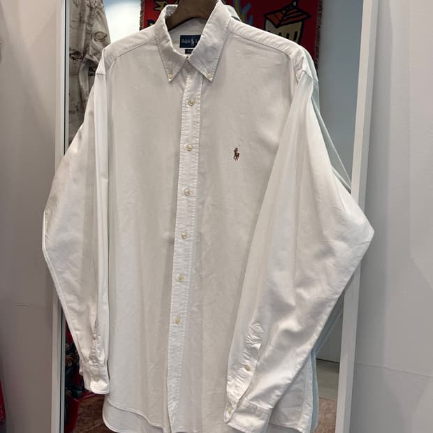 Polo RL 폴로 랄프로렌 CLASSIC FIT 화이트 옥스퍼드 셔츠