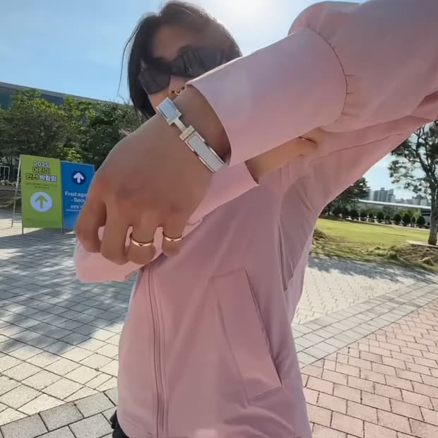 룰루레몬 UV 프로텍티브 자켓 핑크 s