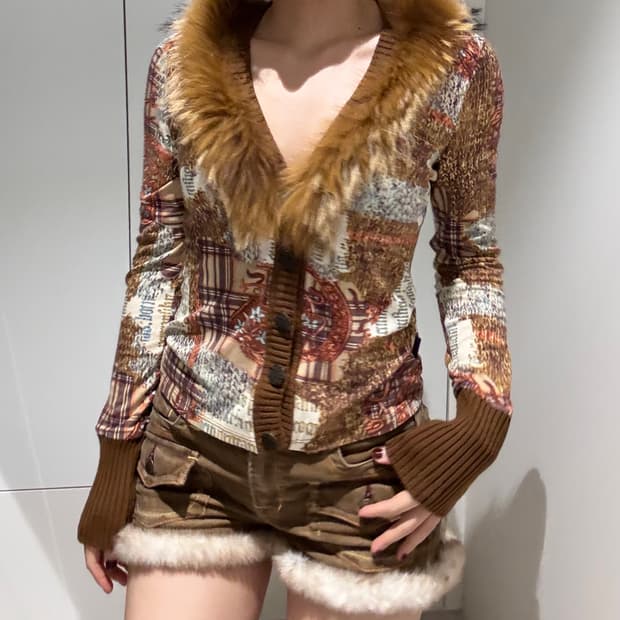 코듀로이 퍼 반바지