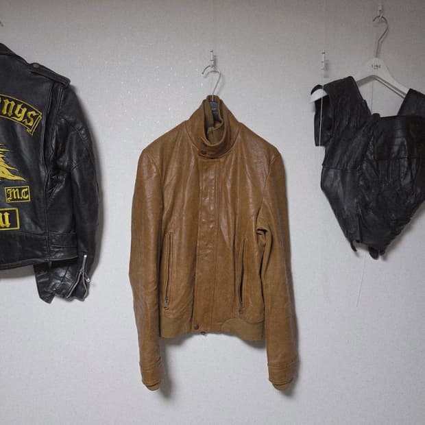 Urvan research goat leather  jacket