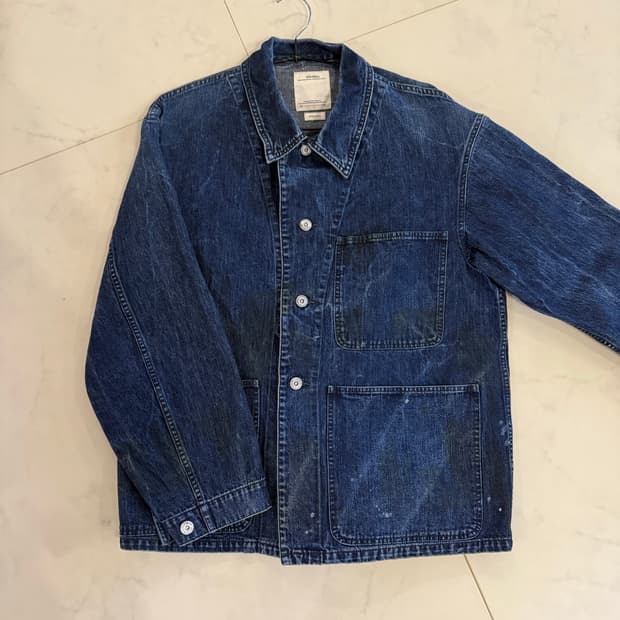 비즈빔 페인팅 데님자켓