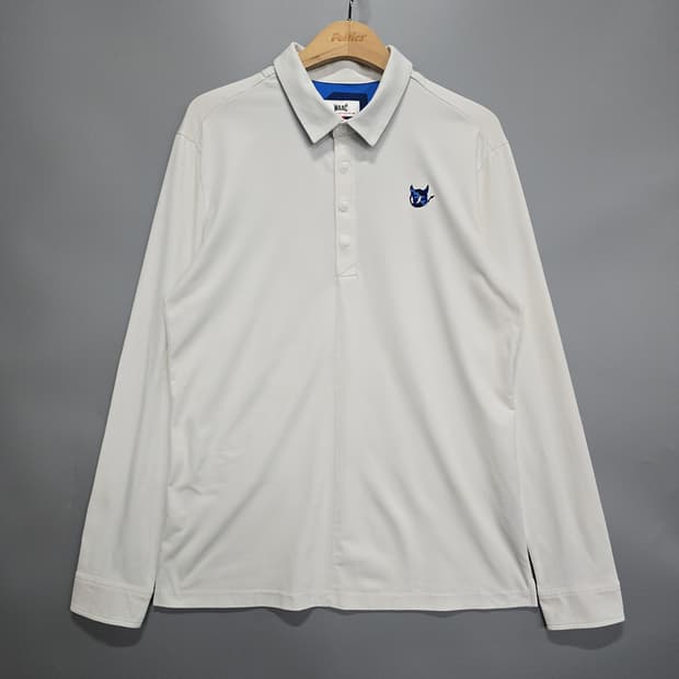 왁(WAAC) 골프 로고 긴팔 카라 티셔츠 화이트 2