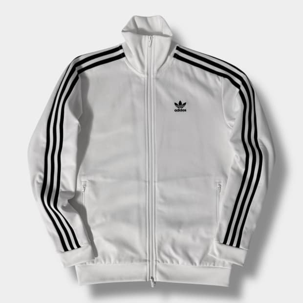 아디다스 루즈핏 화이트 베켄바우어 투웨이 트랙 져지