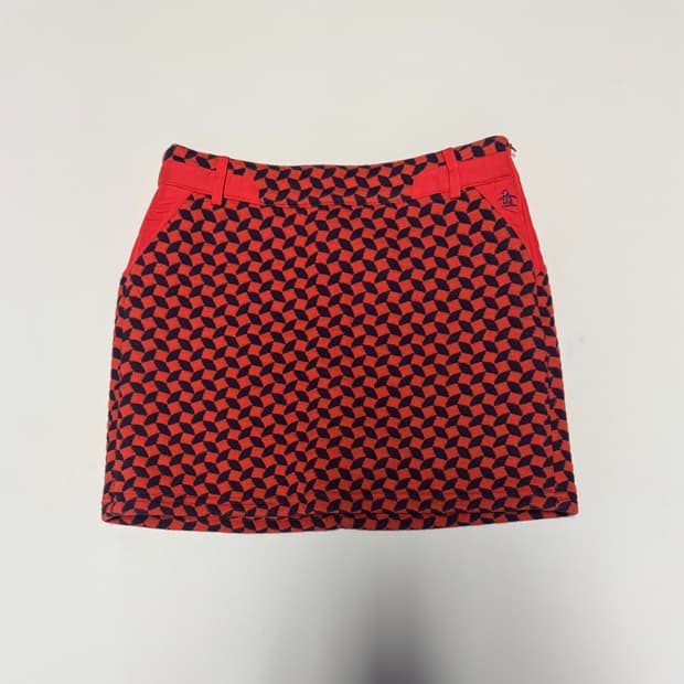 여성 먼싱웨어 골프 오렌지 패턴 스커트 치마 바지 64