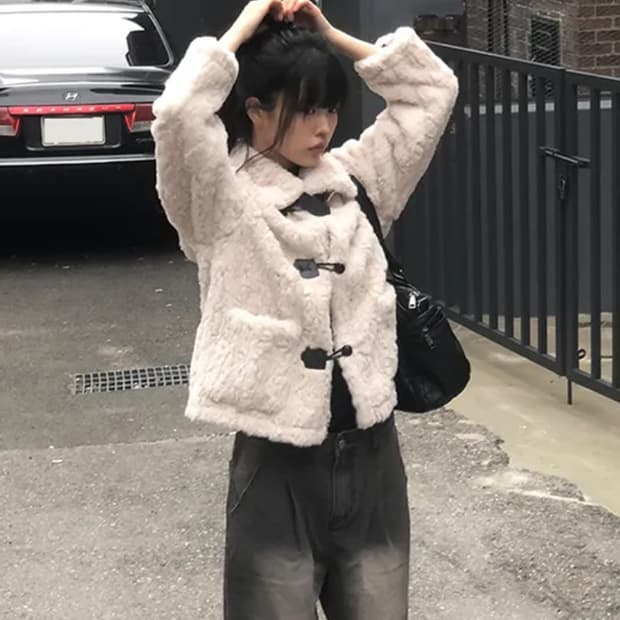 버클 떡볶이 퍼 자켓