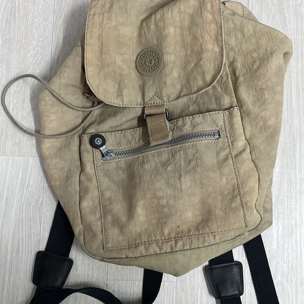 빈티지 키플링 베이지 백팩
