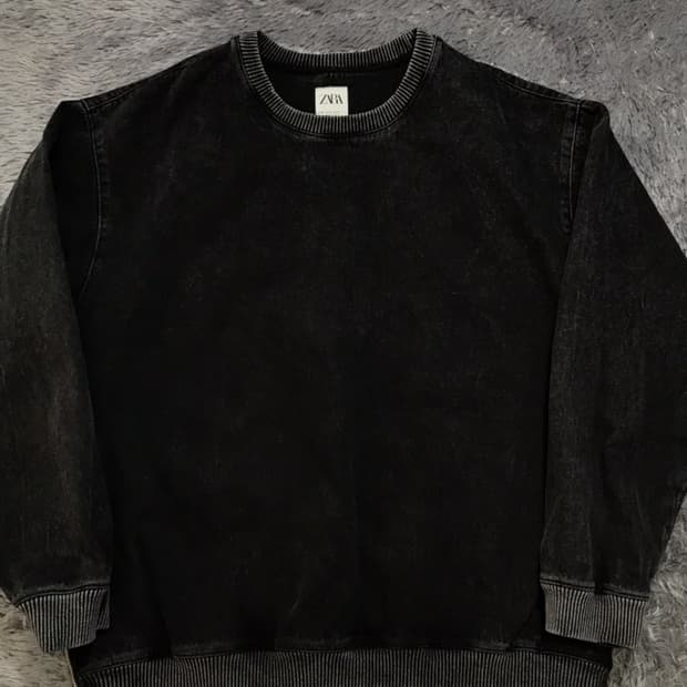 [[XL(실 XXL), A급] 자라(ZARA) 가먼트다잉 티셔츠@369