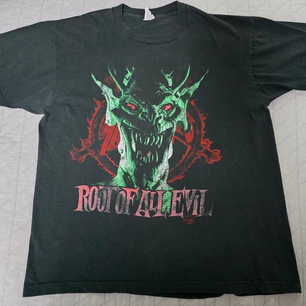 [L-XL] 80s 슬레이어 slayer 빈티지 밴드티