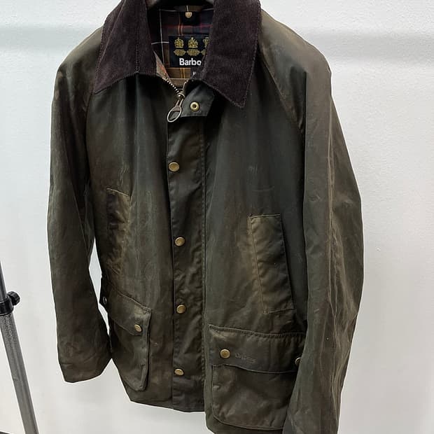 100-105) 바버 애쉬비 왁스자켓 