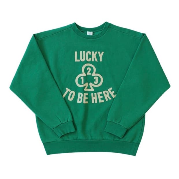 THREE-LEAVES CLOVER SWEATSHIRTS (GREEN)