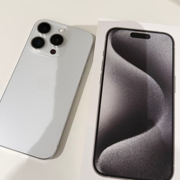 아이폰15p프로 화이트티타늄 256GB