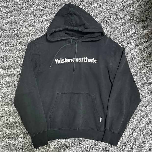 (L) 디스이즈네버댓 블랙 후드티