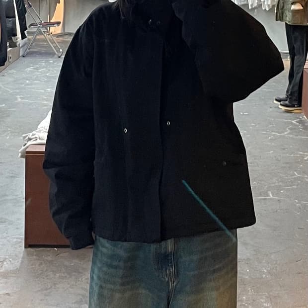 빈티지 블랙 숏 피쉬테일 자켓 H1447