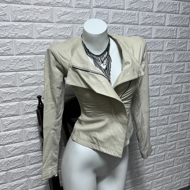 00‘s 엠포리오 아르마니 지대칭 램스킨 자켓