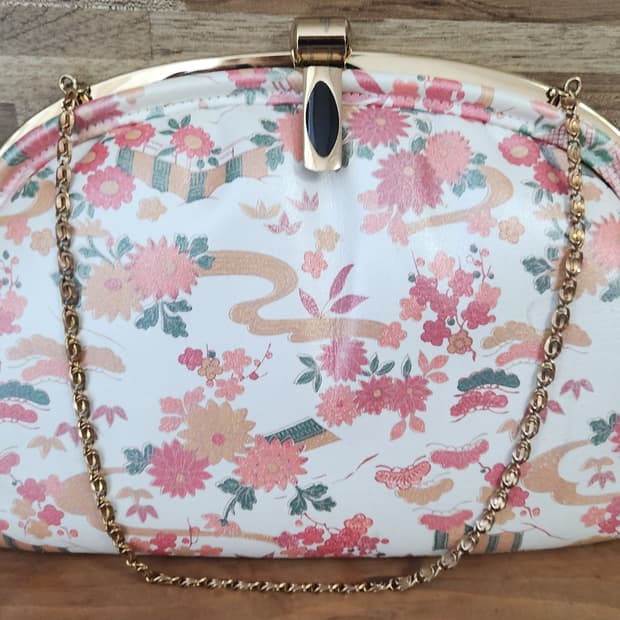 일본빈티지 플롤라  클러치 백
