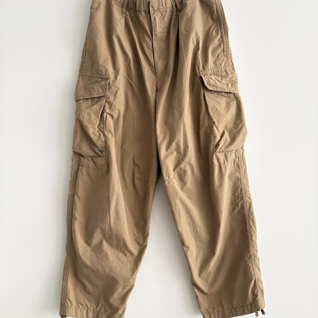 유니클로 카고 바지 카멜 84-92cm
