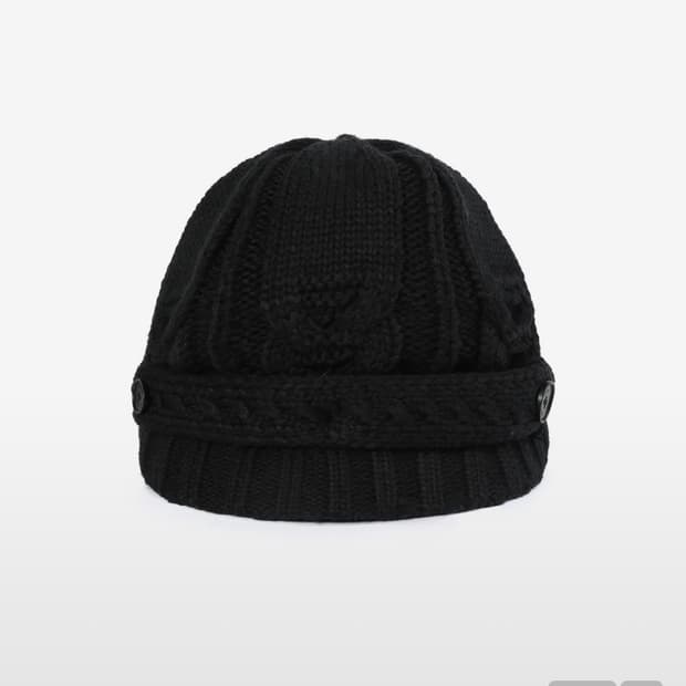 미세키 서울 Cable knit beret BLACK 모자