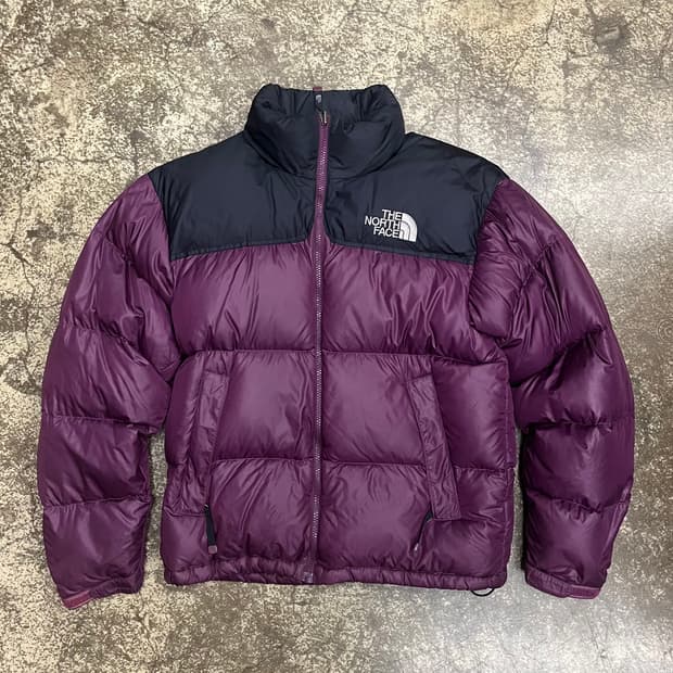 노스페이스 700 구형 눕시 퍼플 구스패딩