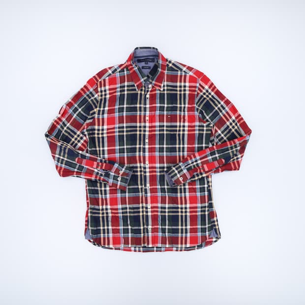 [S] 타미힐피거 커스팀핏 체크 셔츠 1219H1