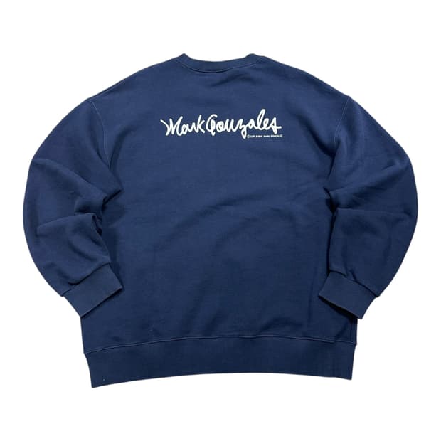 ✨ (바배) 마크곤잘레스 빅로고 네이비 맨투맨 